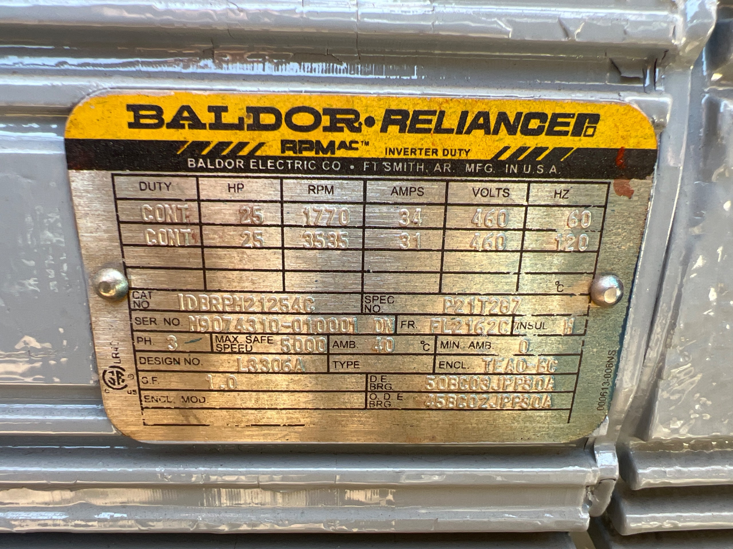 QTY 2: BALDOR MOTORS - undefined