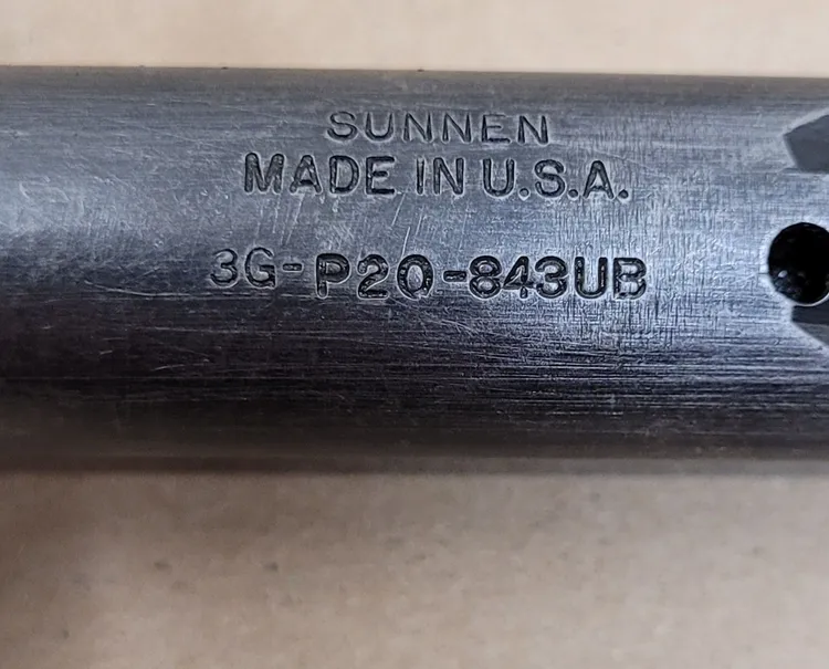 SUNNEN 3G-P20-843 UB HONING MANDREL, 0.838-0.875IN DIA, 13.5IN OAL, P20 STONE, 2.5IN AL - undefined