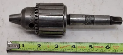 JACOBS 6A – 33 TAPER BALL BEARING CHUCK WITH 2MT JACOBS CHUCK ARBOR (0-1/2IN CAP) - undefined