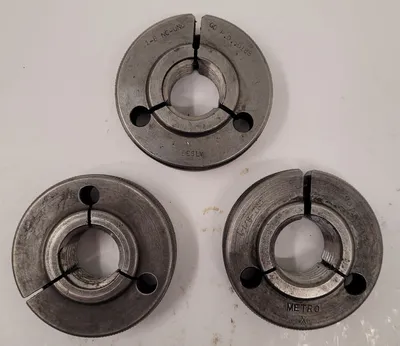 BESLY THREAD RING GAUGES – VARIOUS SIZES – SET OF 3 - undefined