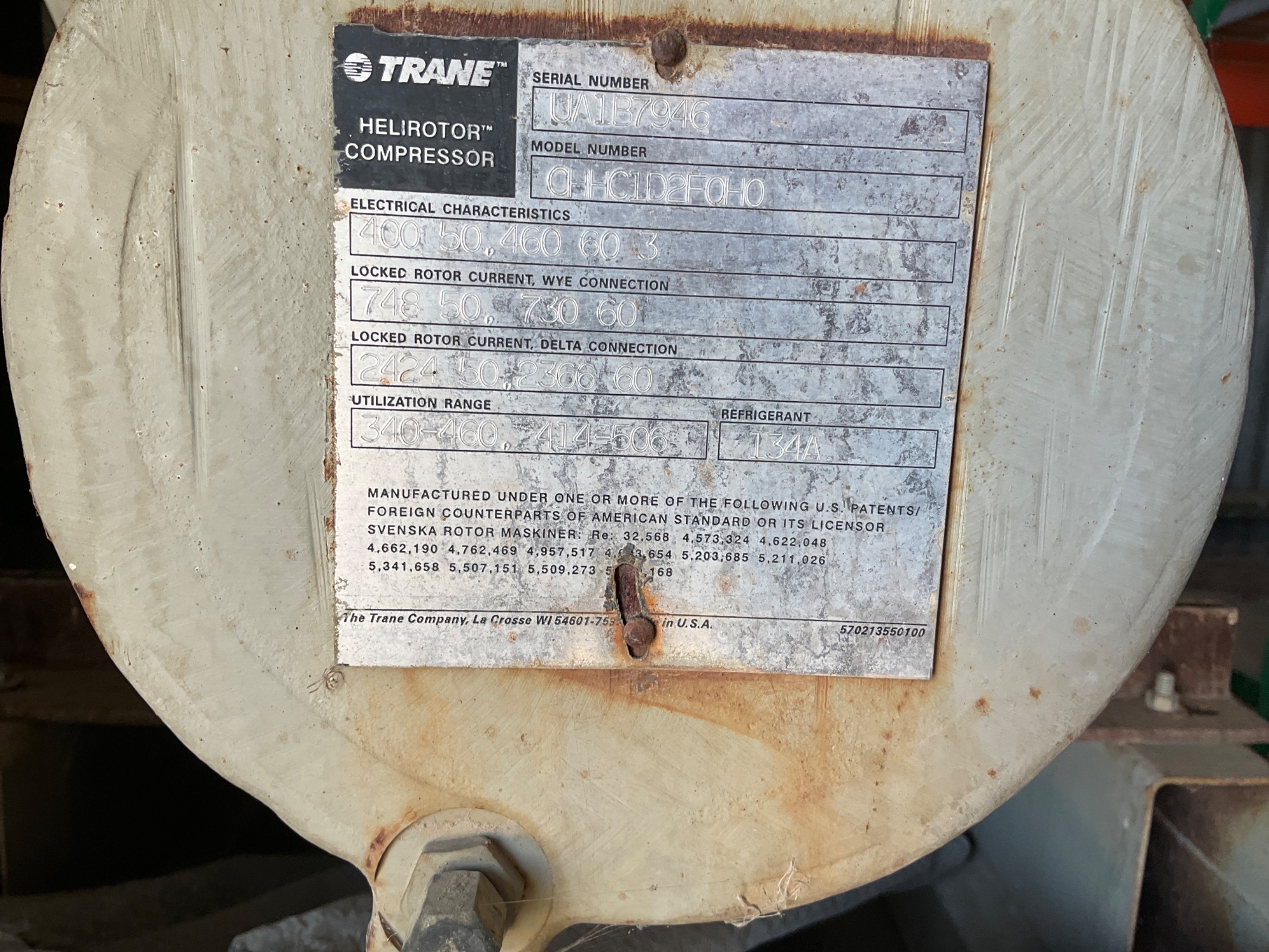 TRANE CHHC1D2FOHO COMPRESSOR - undefined