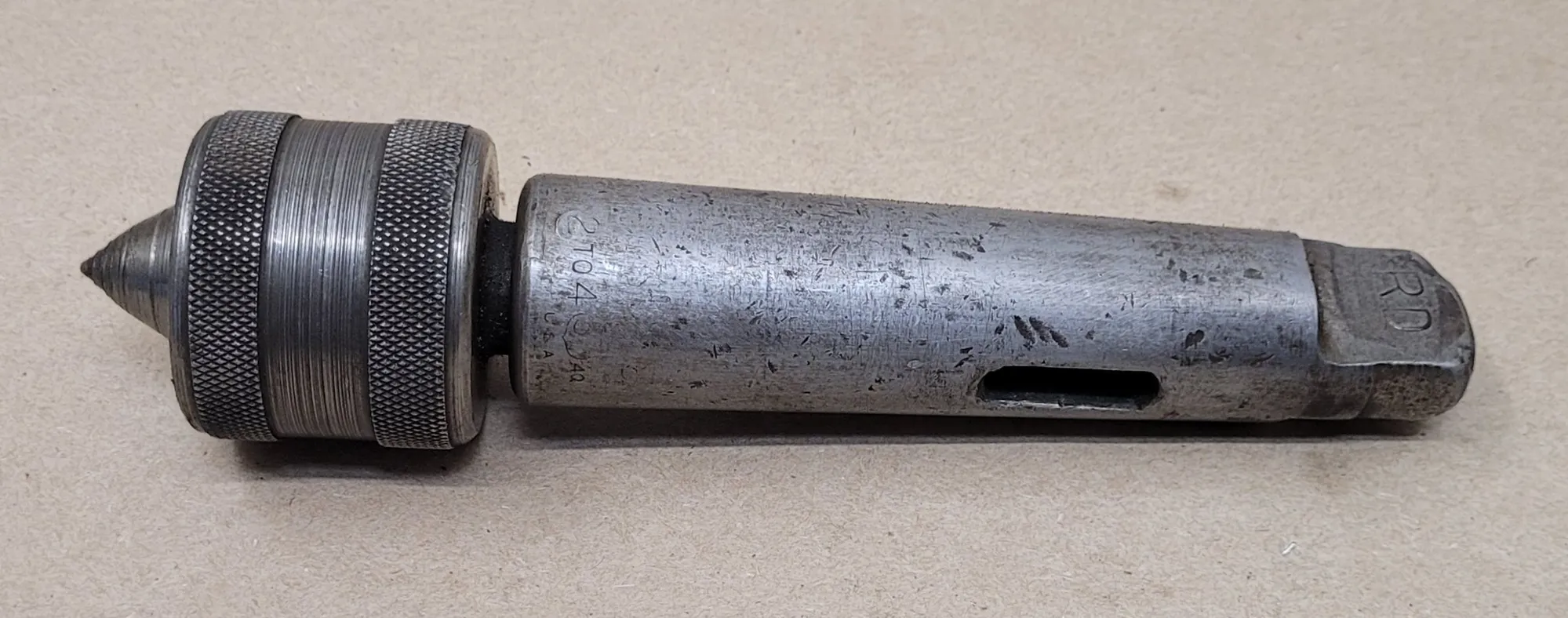 LIVE CENTER, 4MT SHANK, 2-4MT SLEEVE, 7-3/8" OAL - undefined