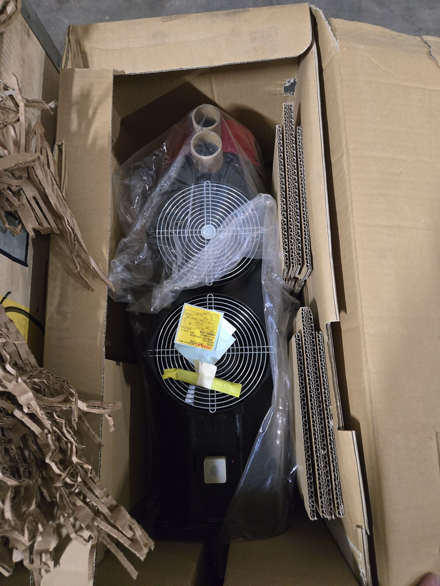 BULK QTY OF FANUC SERVO MOTORS, FANS, AND TRANSFORMER - undefined