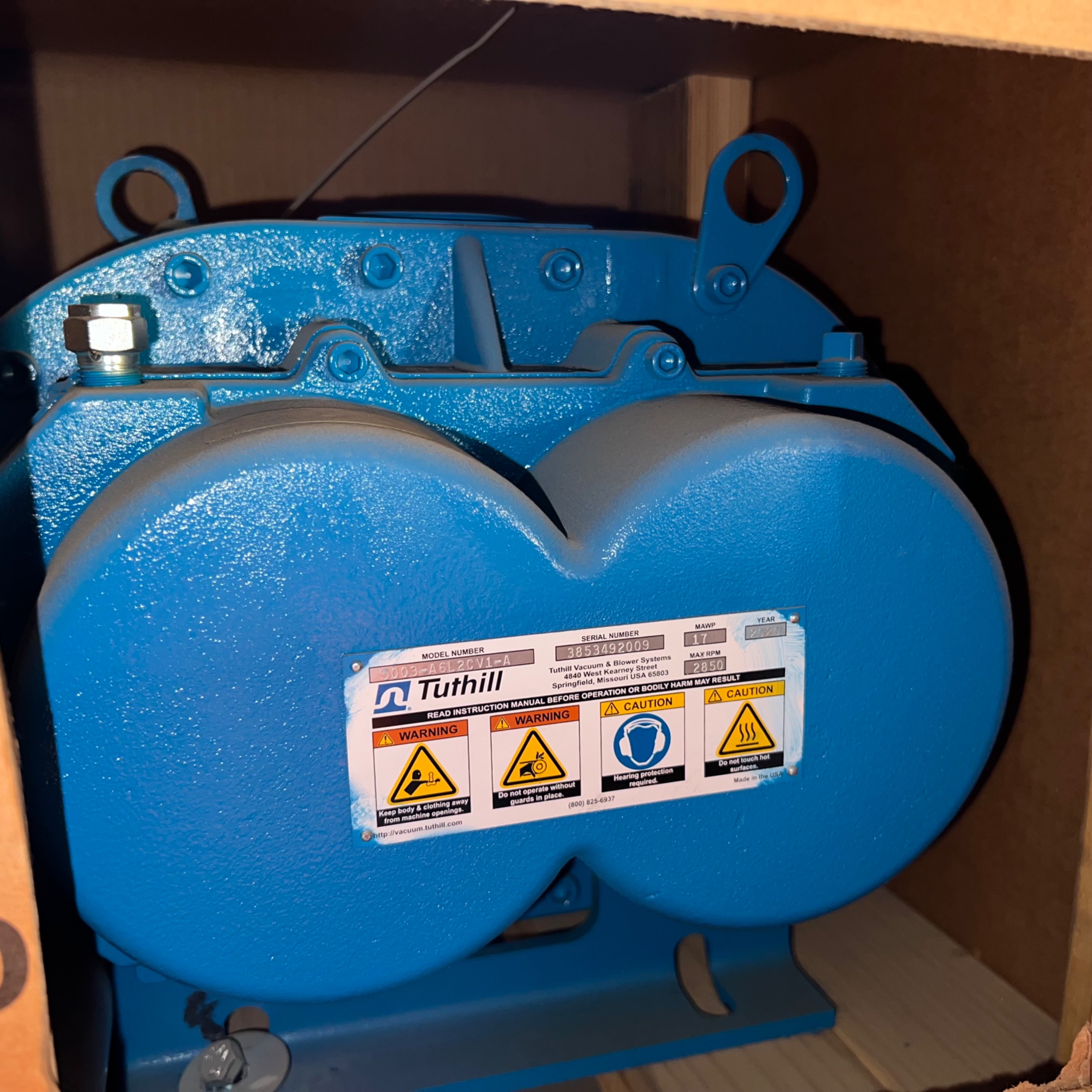 2020 TUTHILL 5003-A6L2CV1-A BLOWER - undefined