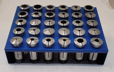 HARDINGE 5C COLLET SET - SET OF 30 VARIOUS SIZES (INCH) - undefined