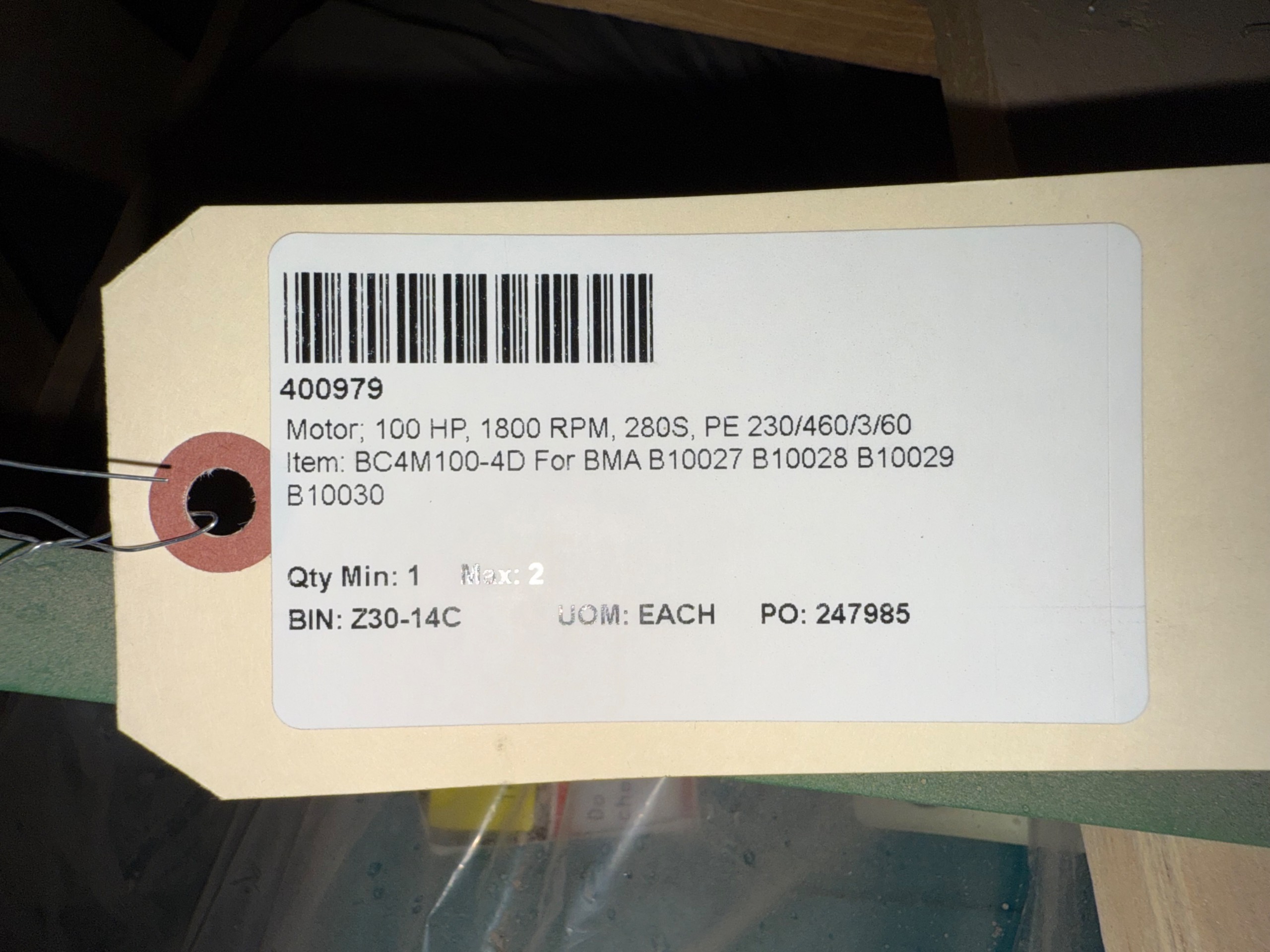 BROOK CROMPTON BC4M100V4D AC MOTOR - undefined