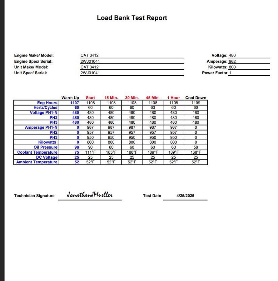 1996 CATERPILLAR 3412 DIESEL GENERATOR 800 KW - undefined