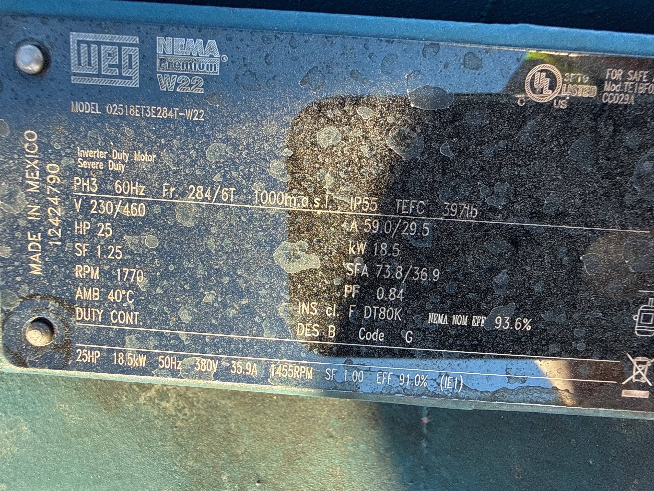 LA BOUR DPL PUMP & 25 HP MOTOR ASSEMBLY - undefined