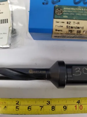 ALLIED MACHINE & ENGINEERING 28ZT-0750 INDEXABLE SPADE DRILL, .75” SS FLANGED SHANK - undefined