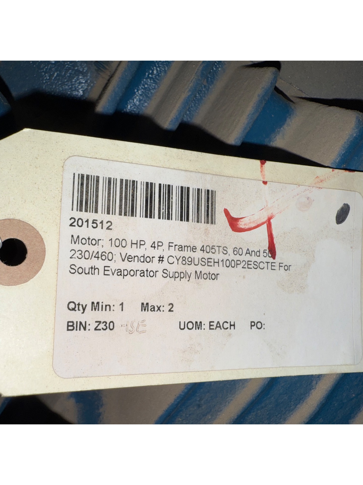 WEG 100 HP AC MOTOR - undefined