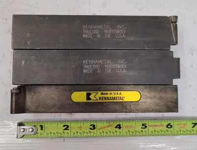 KENNAMETAL TOOL HOLDER LOT (3 TOTAL): (2) TRAOL203D AND (1) SRGCR163 - VARIOUS SPECS. - undefined