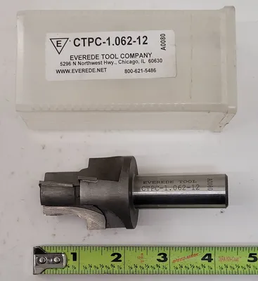 EVEREDE CTPC-1.062-12 CONTOUR CUTTER, OAL: 4IN, 3 FLUTES, CUTTER L: 2.00”, SHANK D: .750” - undefined