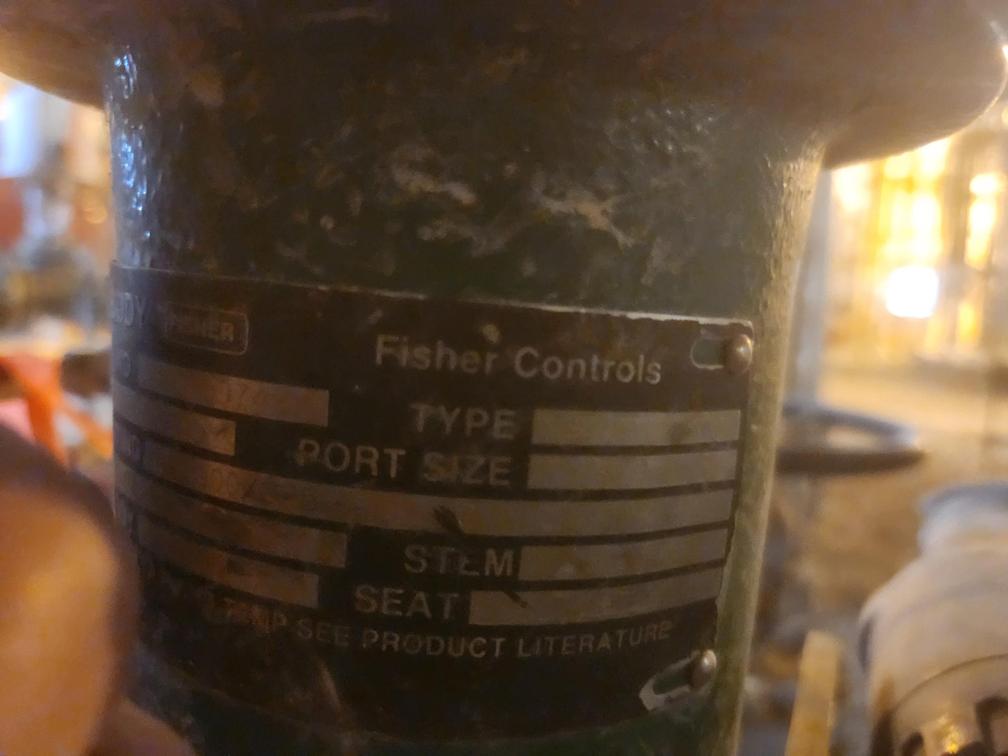 FISHER CONTROL VALVE WITH 657 ACTUATOR - undefined