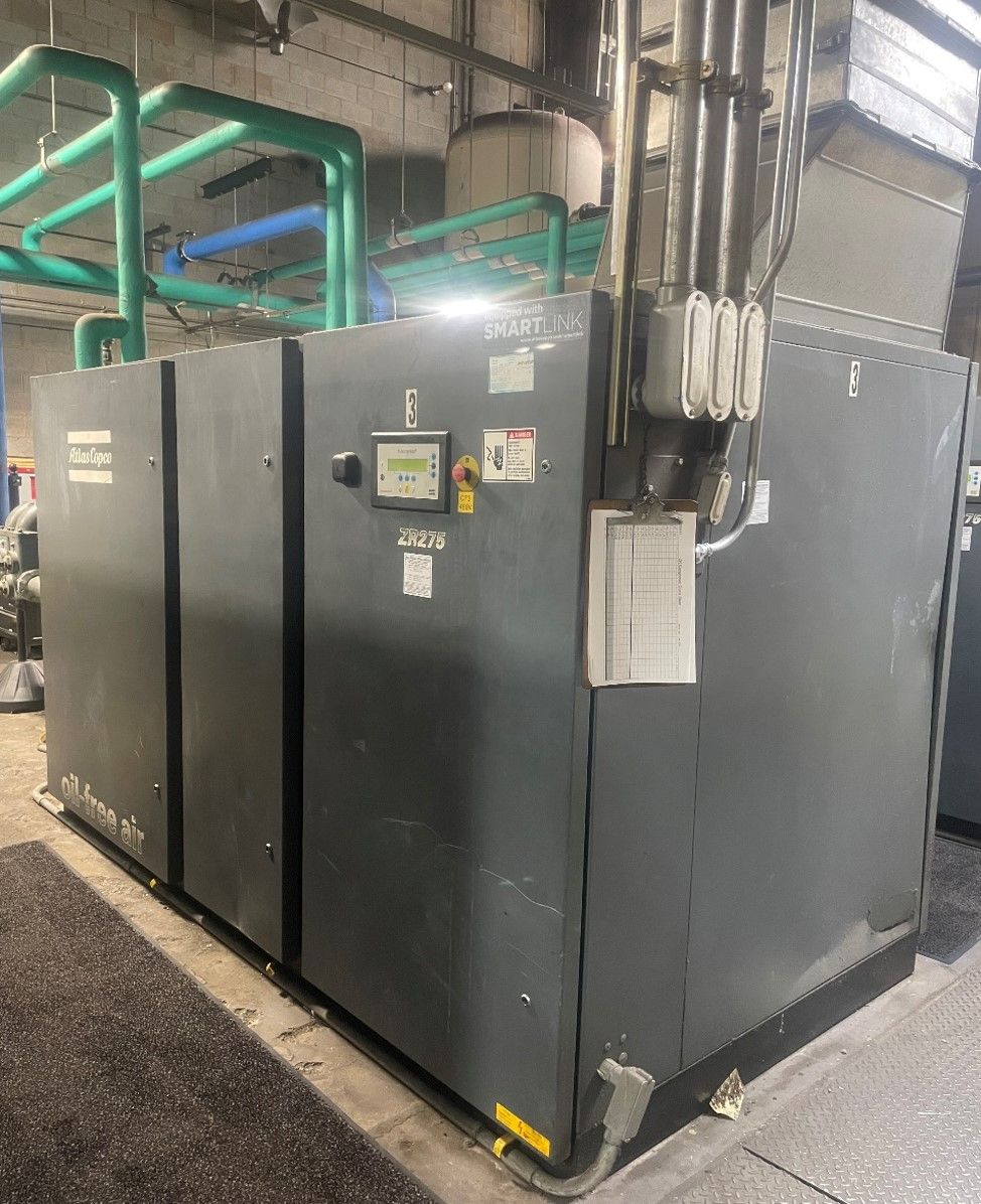 ATLAS COPCO ZR 275 STATIONARY AIR COMPRESSOR WITH DRYER - undefined