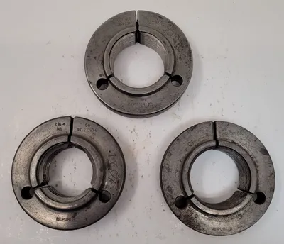 REPUBLIC THREAD RING GAUGES – GO – VARIOUS SIZES – SET OF 3 - undefined