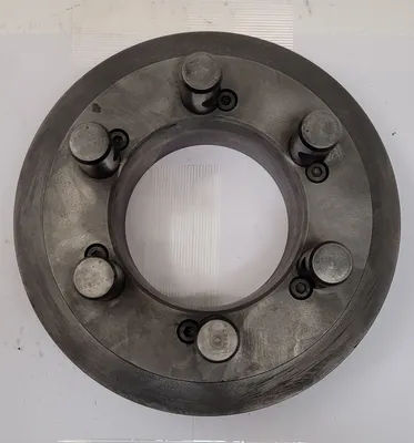 D1-6 LATHE CHUCK BACK PLATE, 6 PINS, 8.5" DIAMETER, 4" THROUGH HOLE ID - undefined