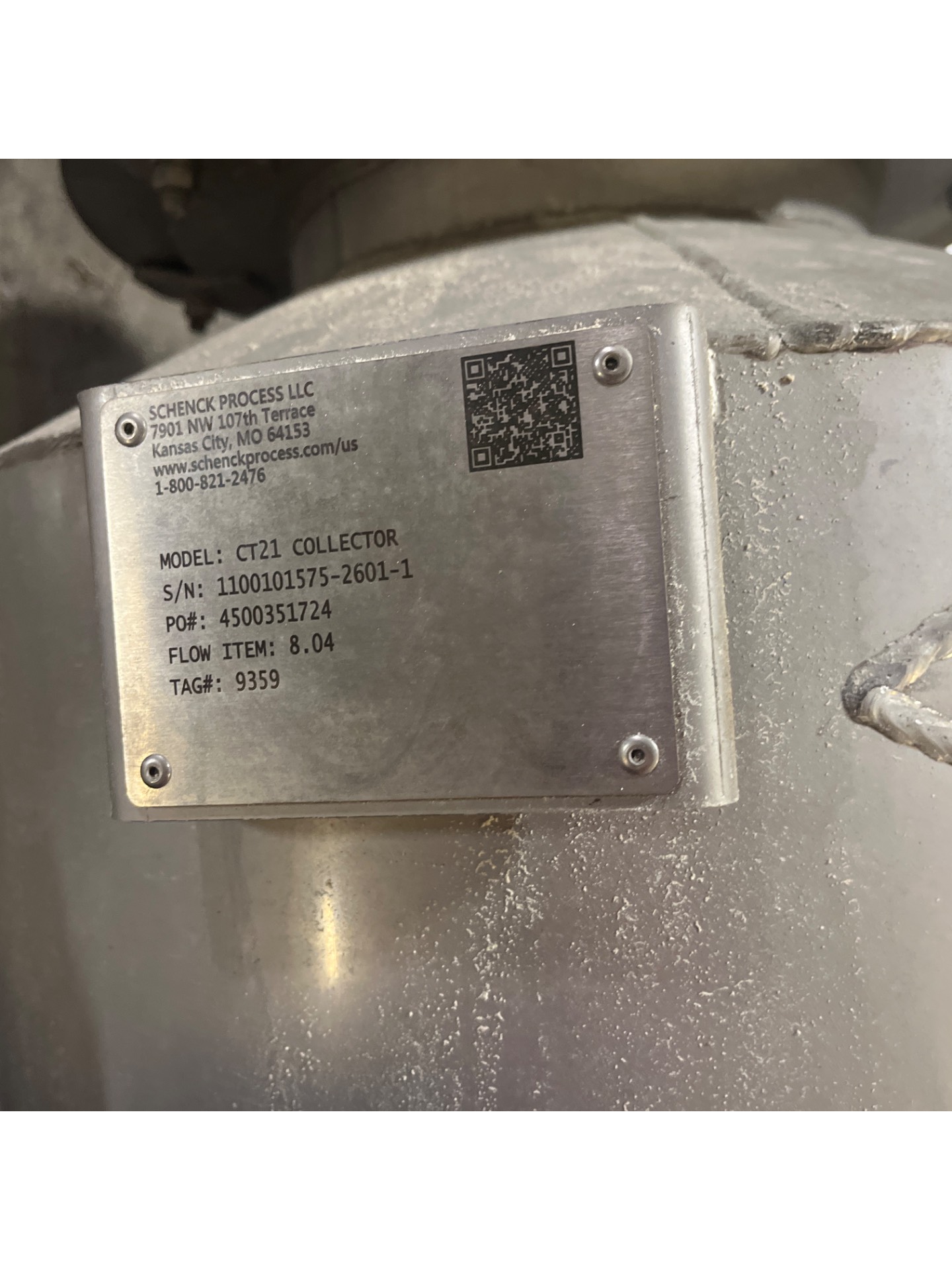 SCHENCK PROCESS CT21 DUST COLLECTOR - undefined