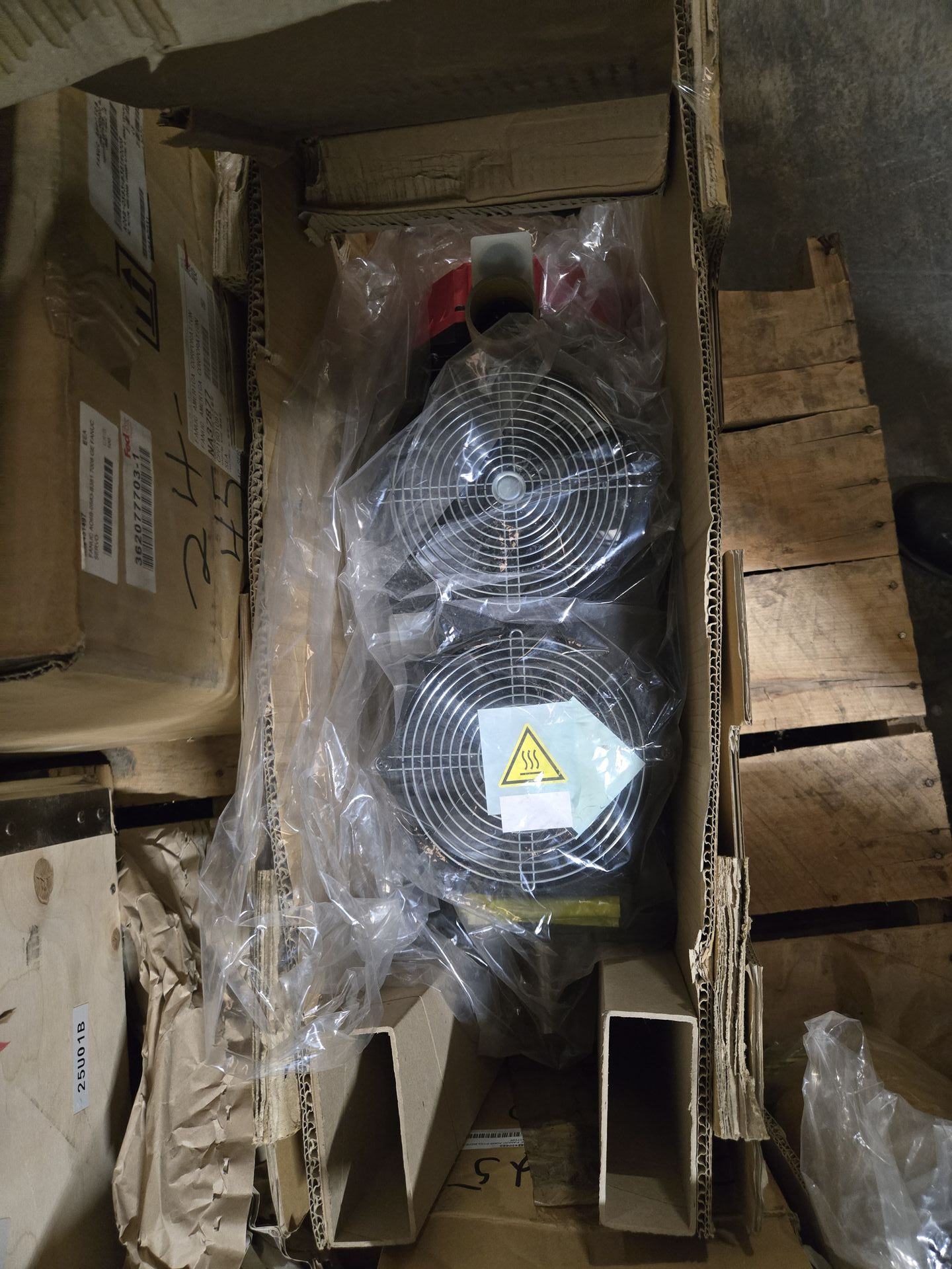 BULK QTY OF FANUC SERVO MOTORS, FANS, AND TRANSFORMER - undefined