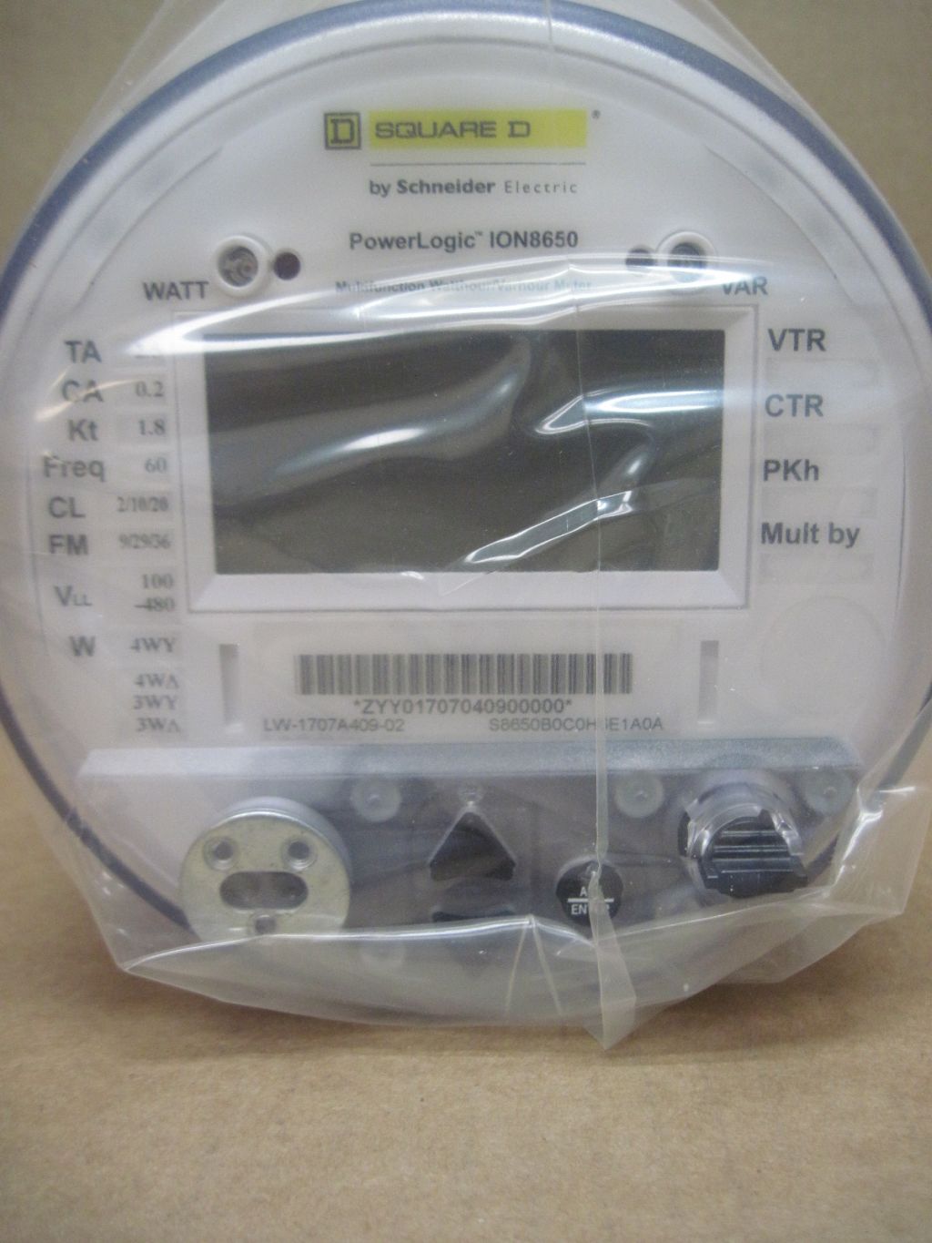 SQUARE D ION8650 POWER FACTOR PANEL METER - undefined