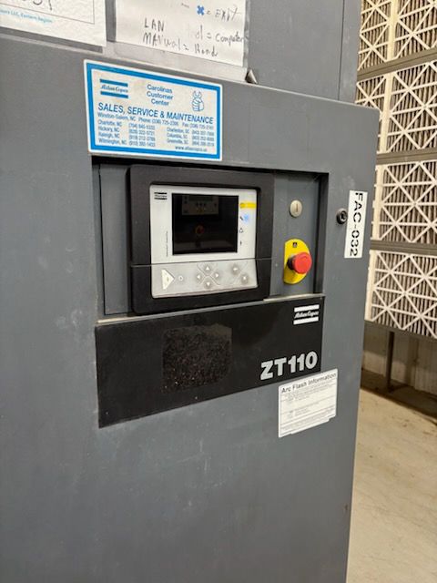 1997 ATLAS COPCO ZT110 STATIONARY AIR COMPRESSOR - undefined