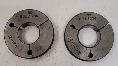 TAFT PIERCE THREAD RING GAUGES – GO – VARIOUS SIZES – SET OF 2 - undefined