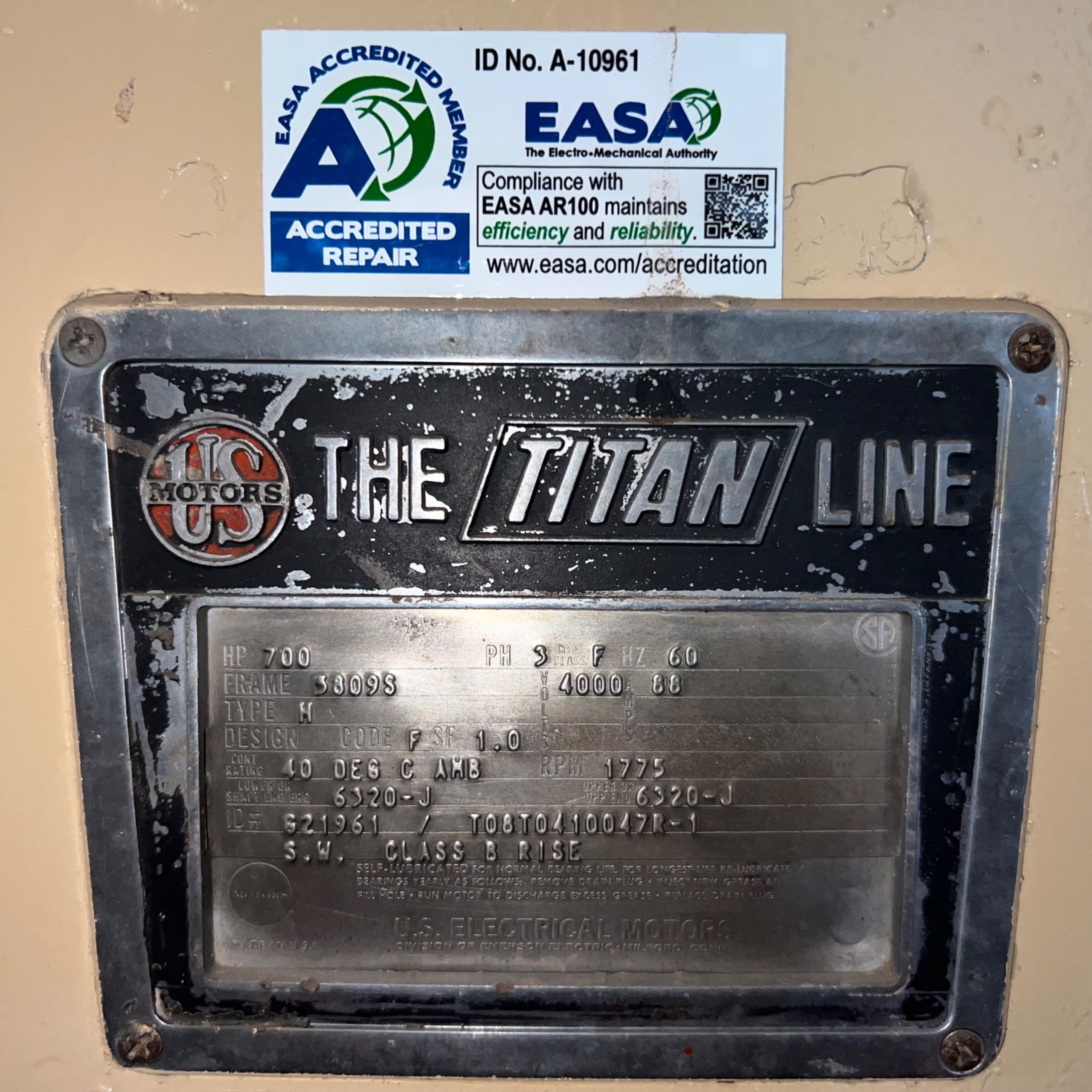 U.S. MOTORS TITAN 700 HP MOTOR - undefined