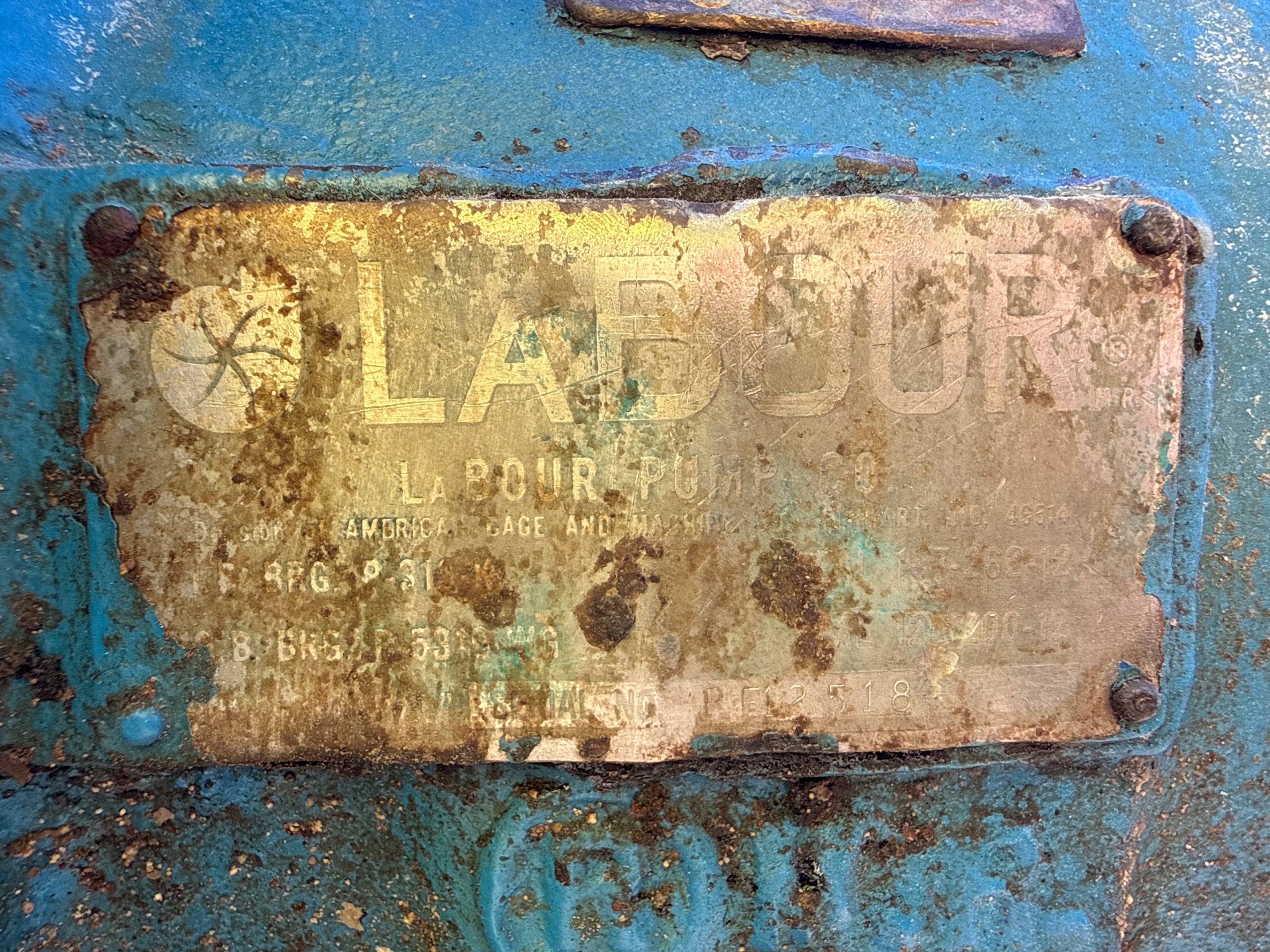 LA BOUR PUMP & 50 HP MOTOR ASSEMBLY - undefined