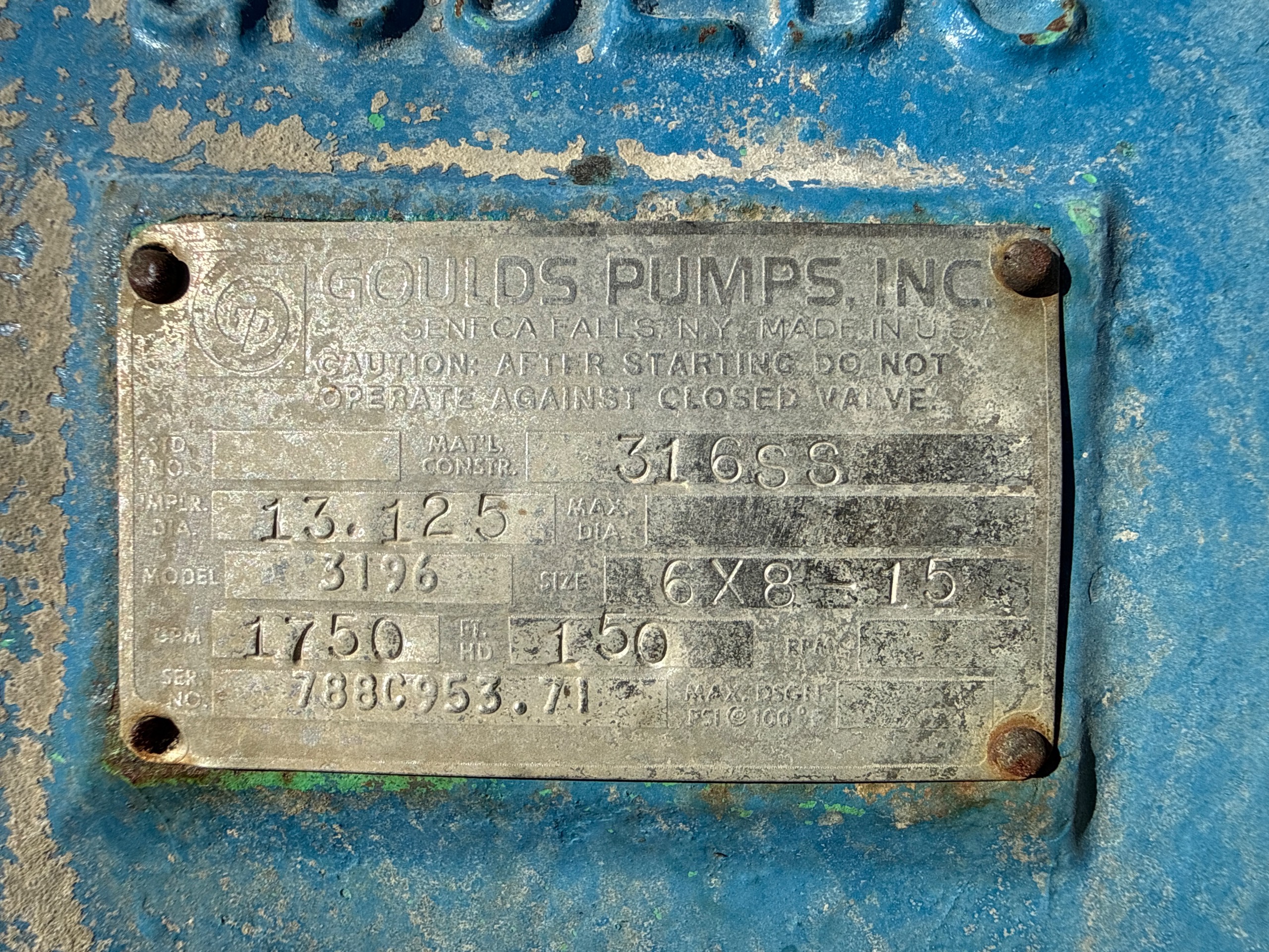 SUMMIT 3196 PUMP & 60HP MOTOR ASSEMBLY - undefined