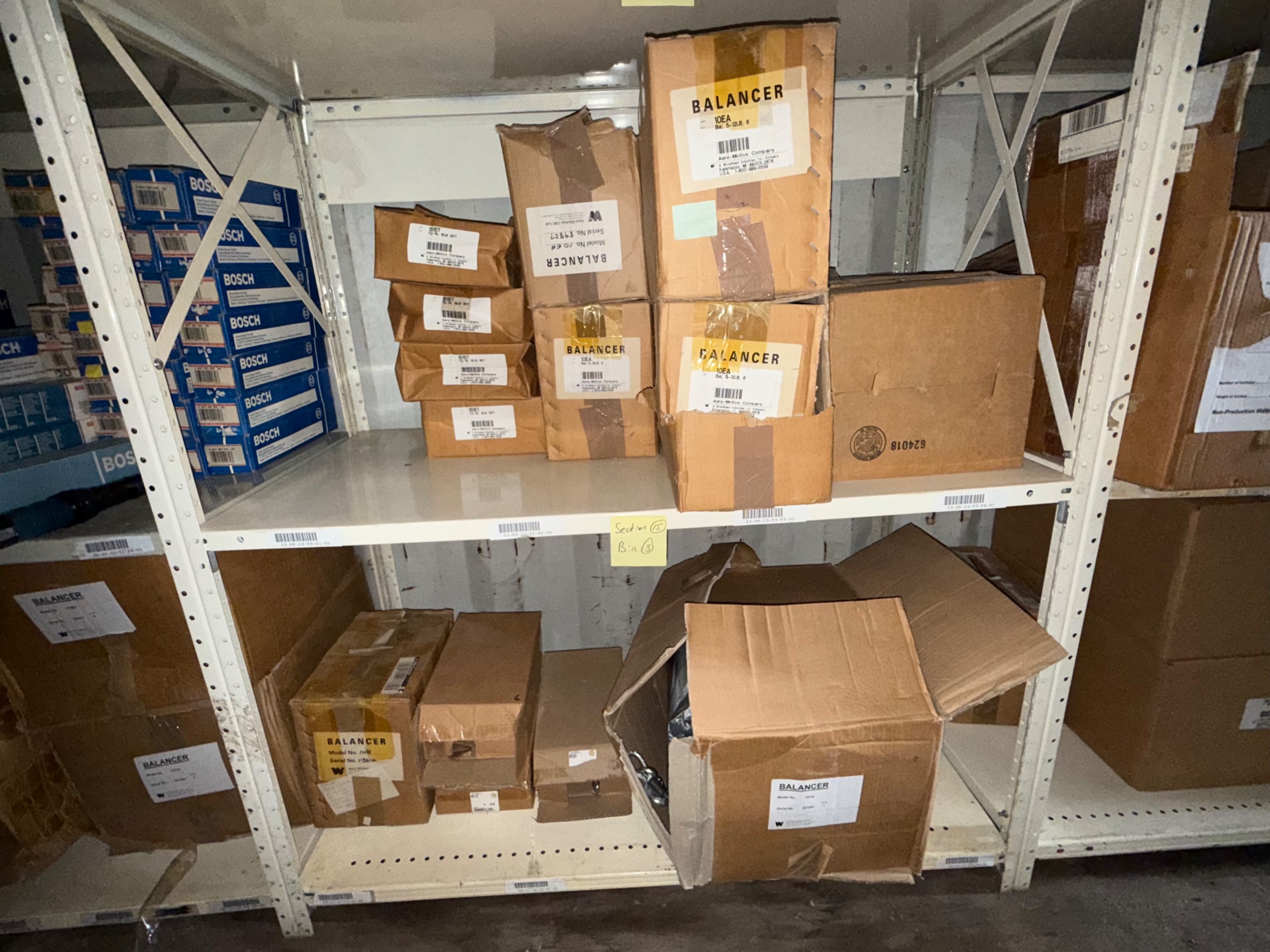 BULK INVENTORY OF INDUSTRIAL PARTS AND TOOLS - undefined