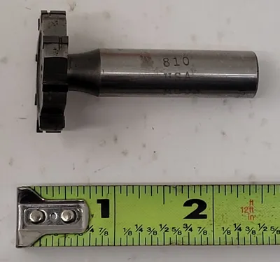MOON CUTTER CO. TC810 STRAIGHT TOOTH WOODRUFF KEYSEAT CUTTER, 1-1/4" DIA, CARBIDE-TIPPED - undefined