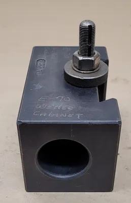 ALORIS DA 55Q MORSE TAPER HOLDER, #5 MORSE TAPER SIZE, H: 3-3/8”, W: 3-1/8”, L: 5-1/2” - undefined