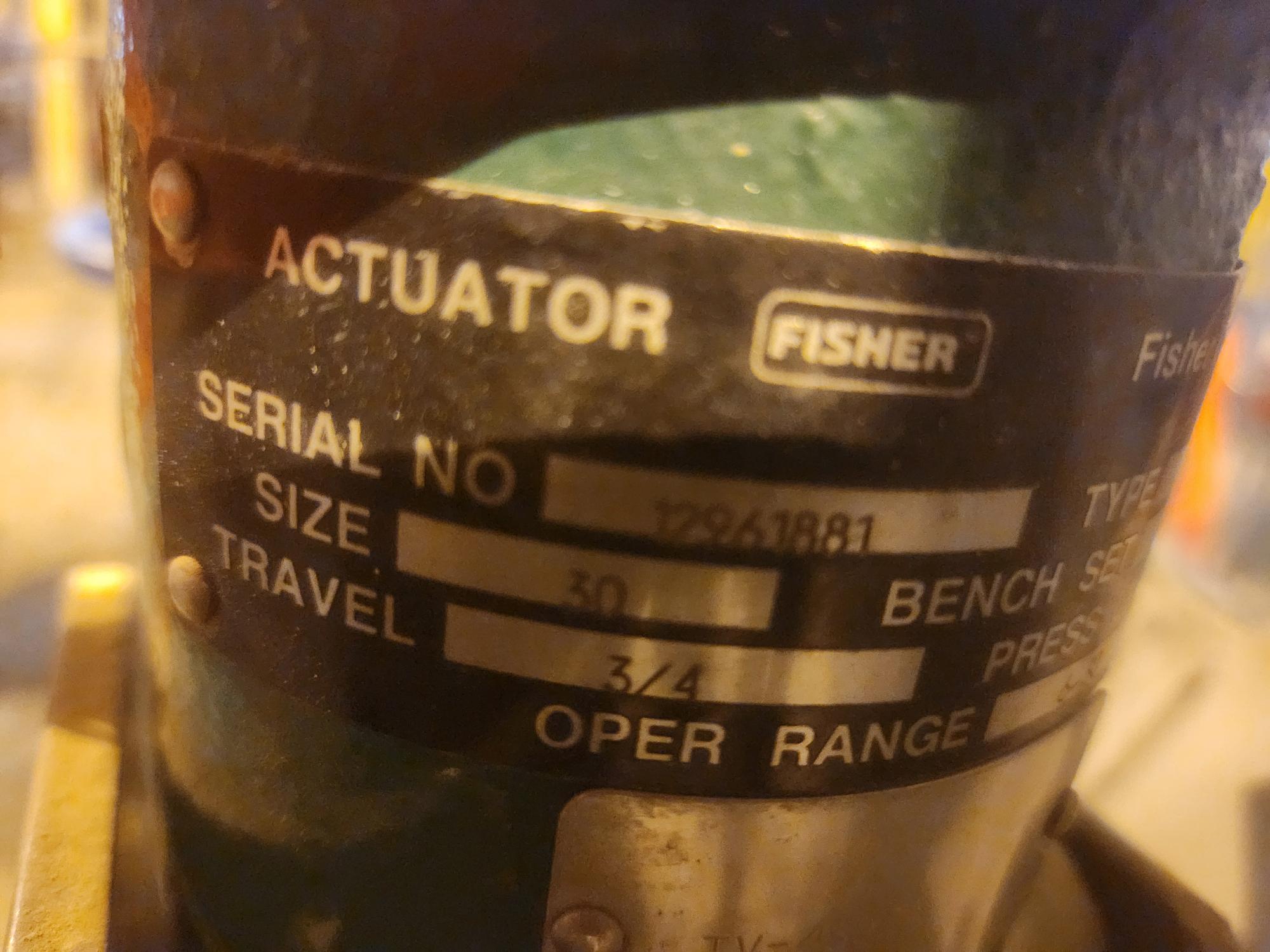 FISHER ED CONTROL VALVE & 667 ACTUATOR ASSEMBLY - undefined