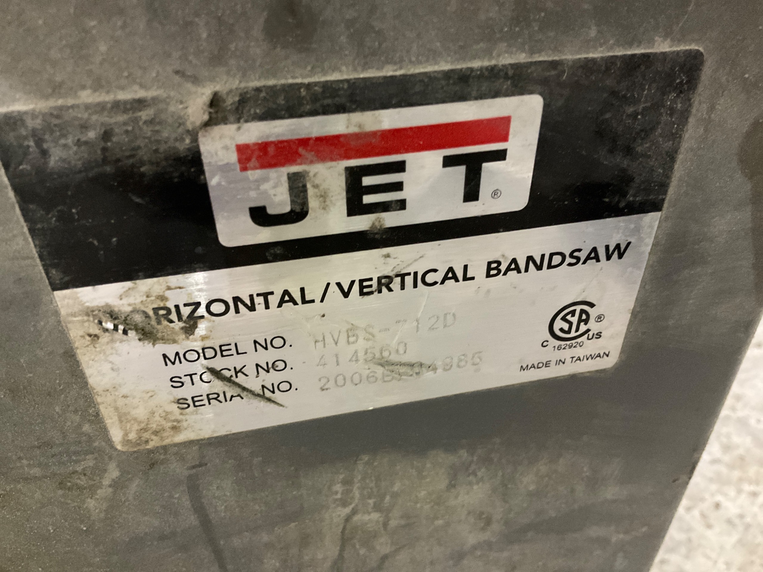 JET HVBS-712D HORIZONTAL BAND SAW - undefined