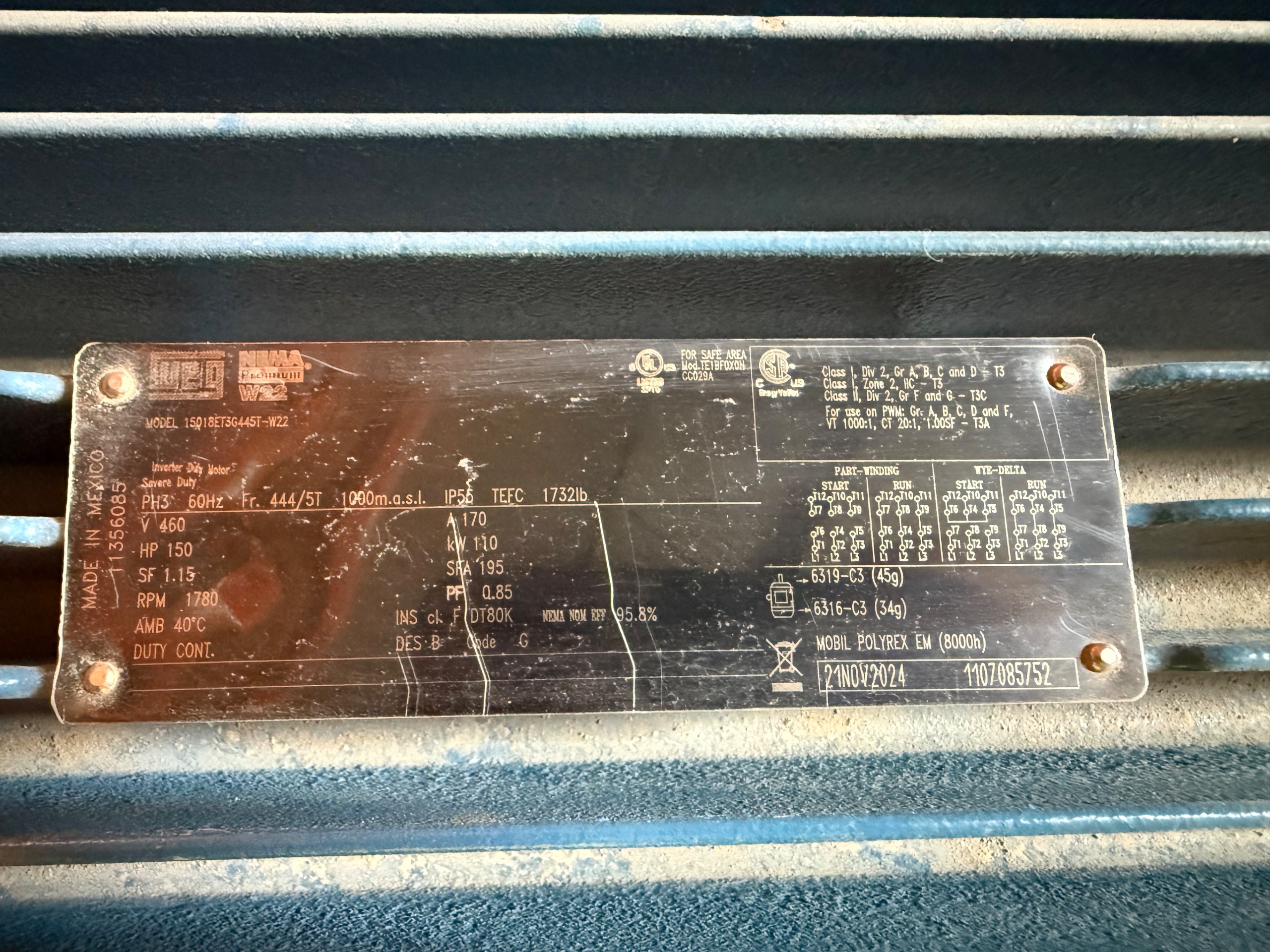 WEG 15018ET3G445T-W22 MOTOR - undefined