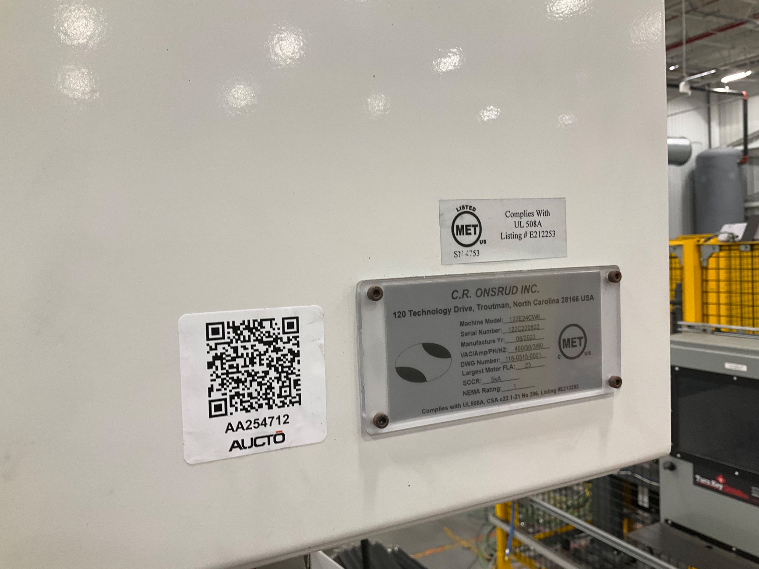 2022 C.R ONSRUD 122E24CW6 CNC ROUTER - undefined