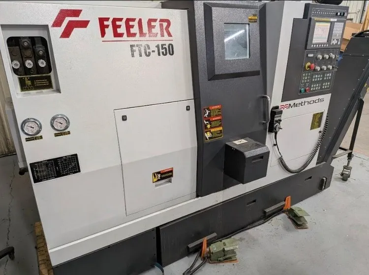2014 FEELER FTC-150 CNC TURNING CENTER FANUC 0I-TD 6IN CHUCK 6000RPM 10-ST TURRET - undefined