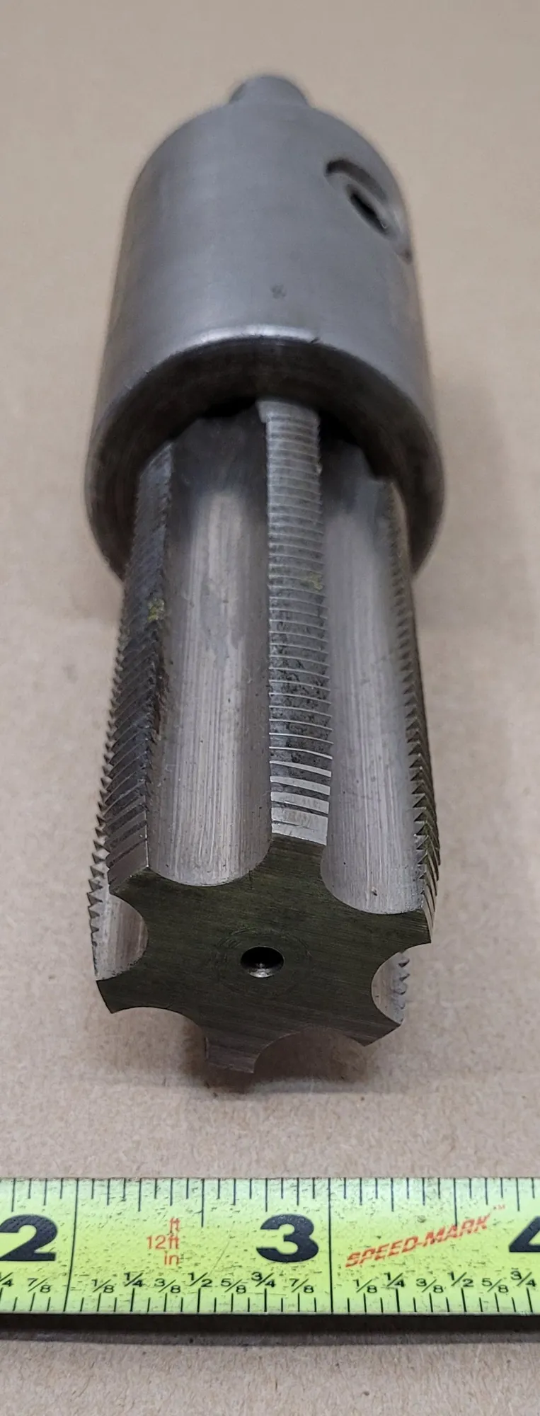 6-FLUTE TAP SET, 4MT ARBOR & 18MM STRAIGHT SHANK, 1.75" & 1.5" TAP SIZES - undefined