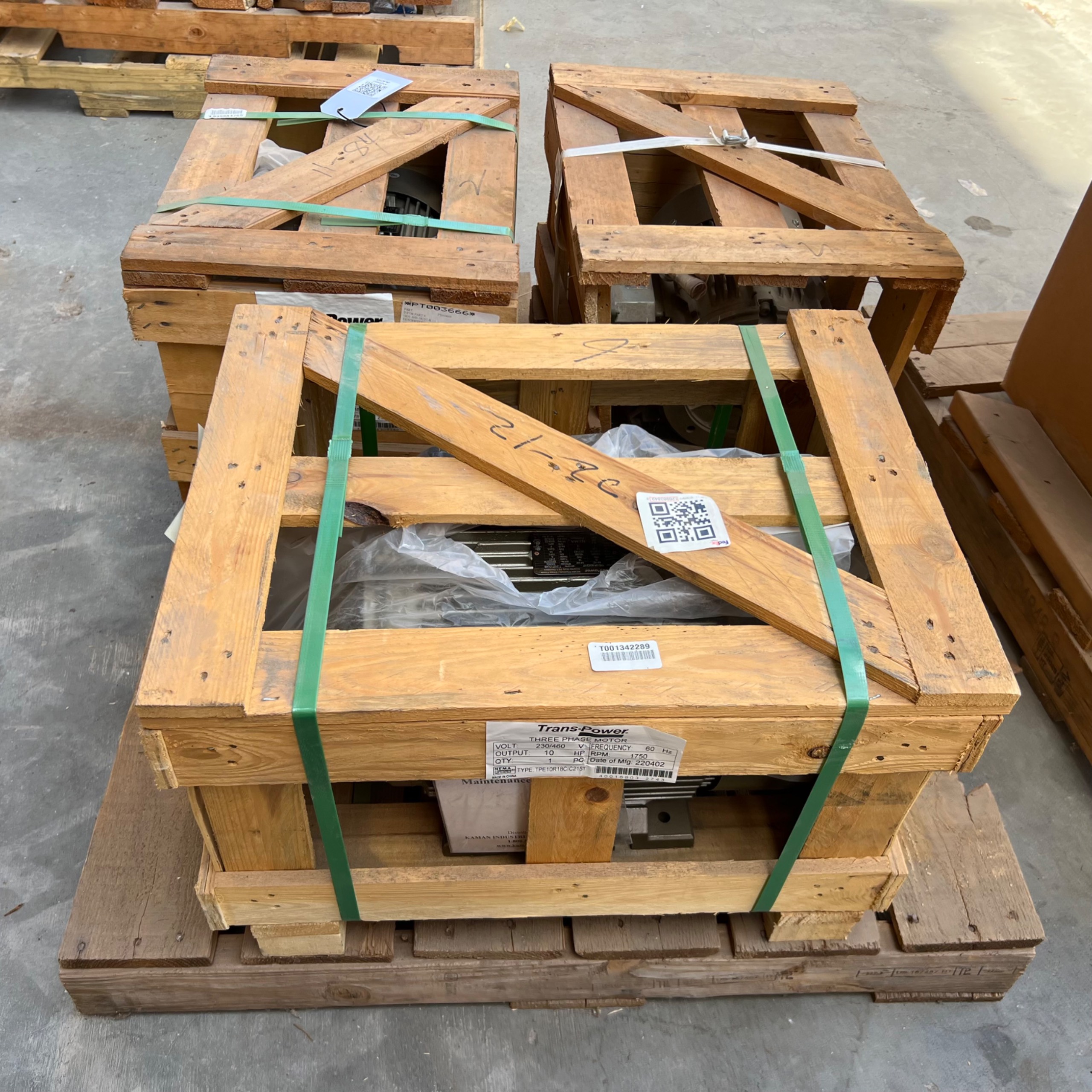 QTY 3: TRANS•POWER ELECTRIC MOTORS - undefined