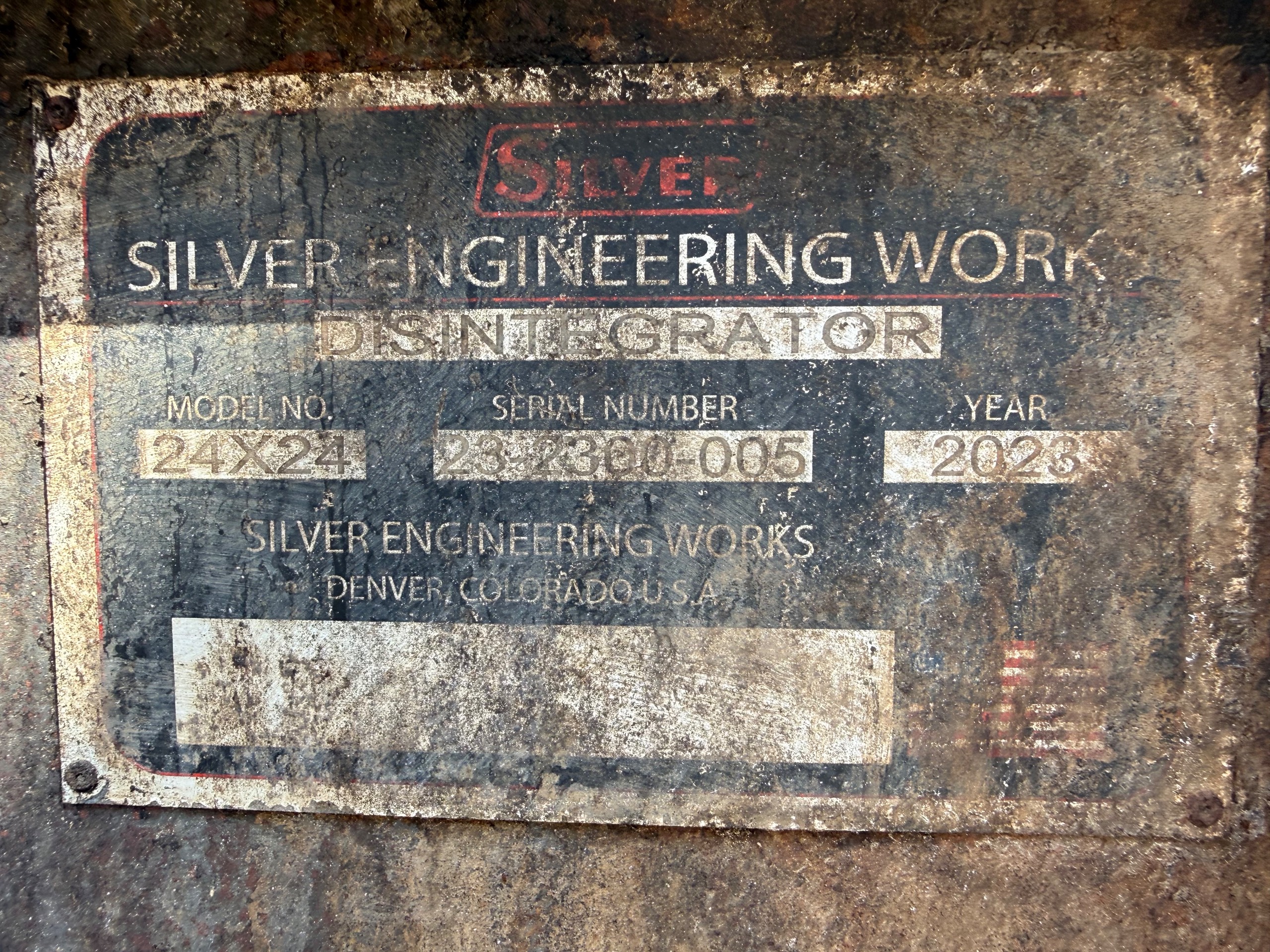 2023 SILVER ENGINEERING WORKS 24X24 DISINTEGRATOR - undefined