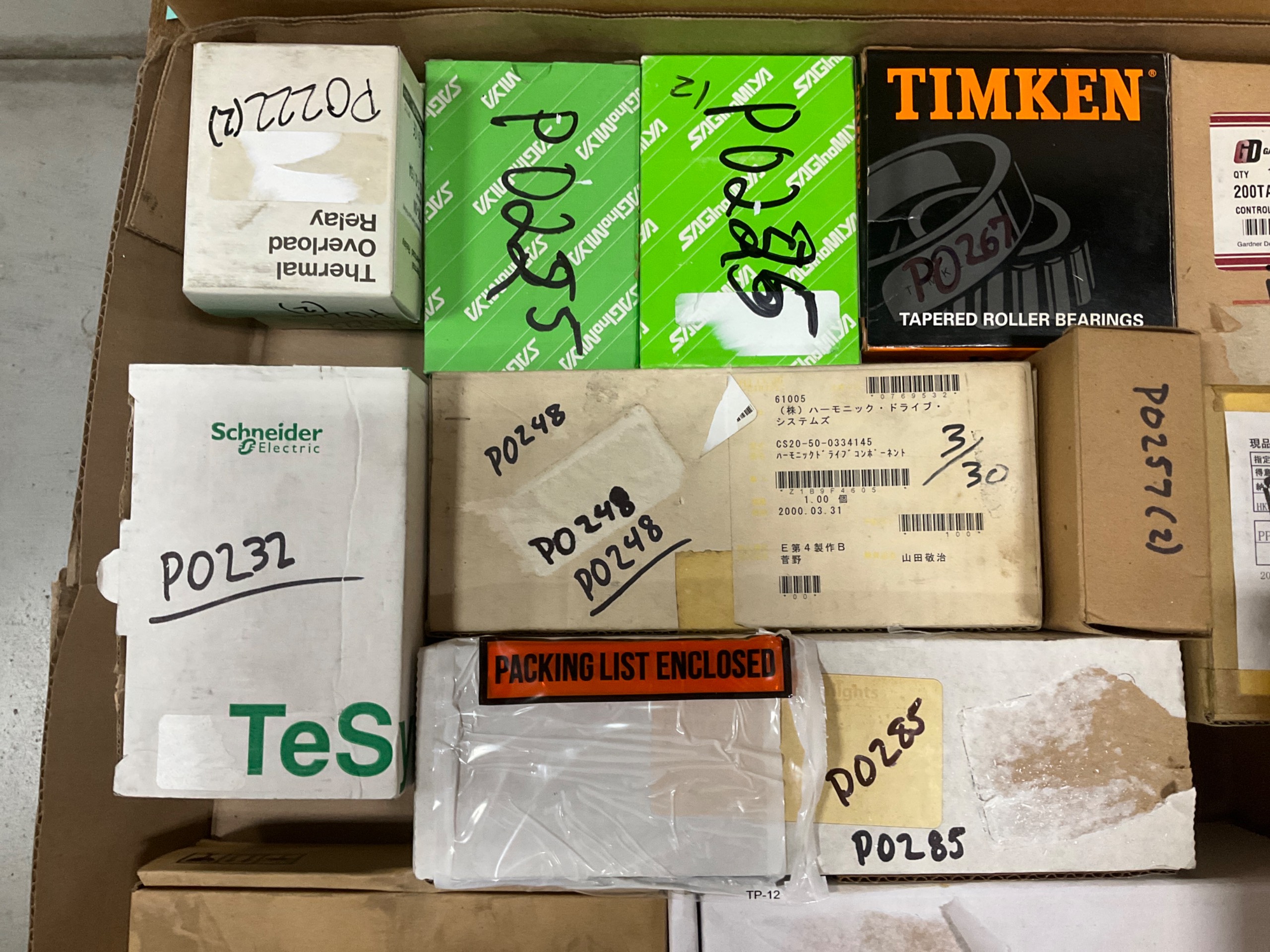 BULK LIST OF BEARINGS - undefined