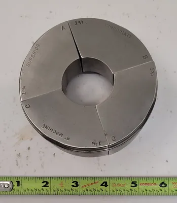 SUPERIOR CINCINNATI S-STYLE EMERGENCY COLLET PAD, 2 3/4" SIZE, 2" HEIGHT, NON-SERRATED - undefined