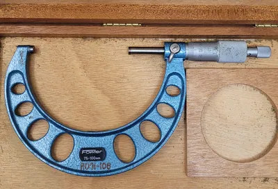 FOWLER MICROMETER 75-100MM (COMES IN WOOD BOX) - undefined