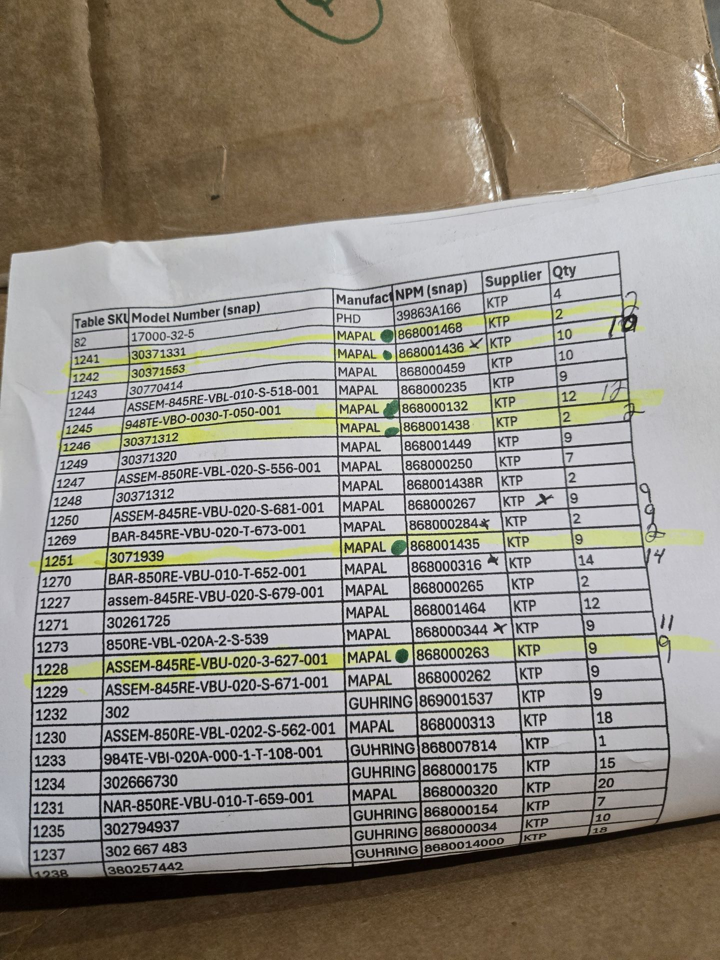 BULK QTY OF MAPAL TOOLING - undefined