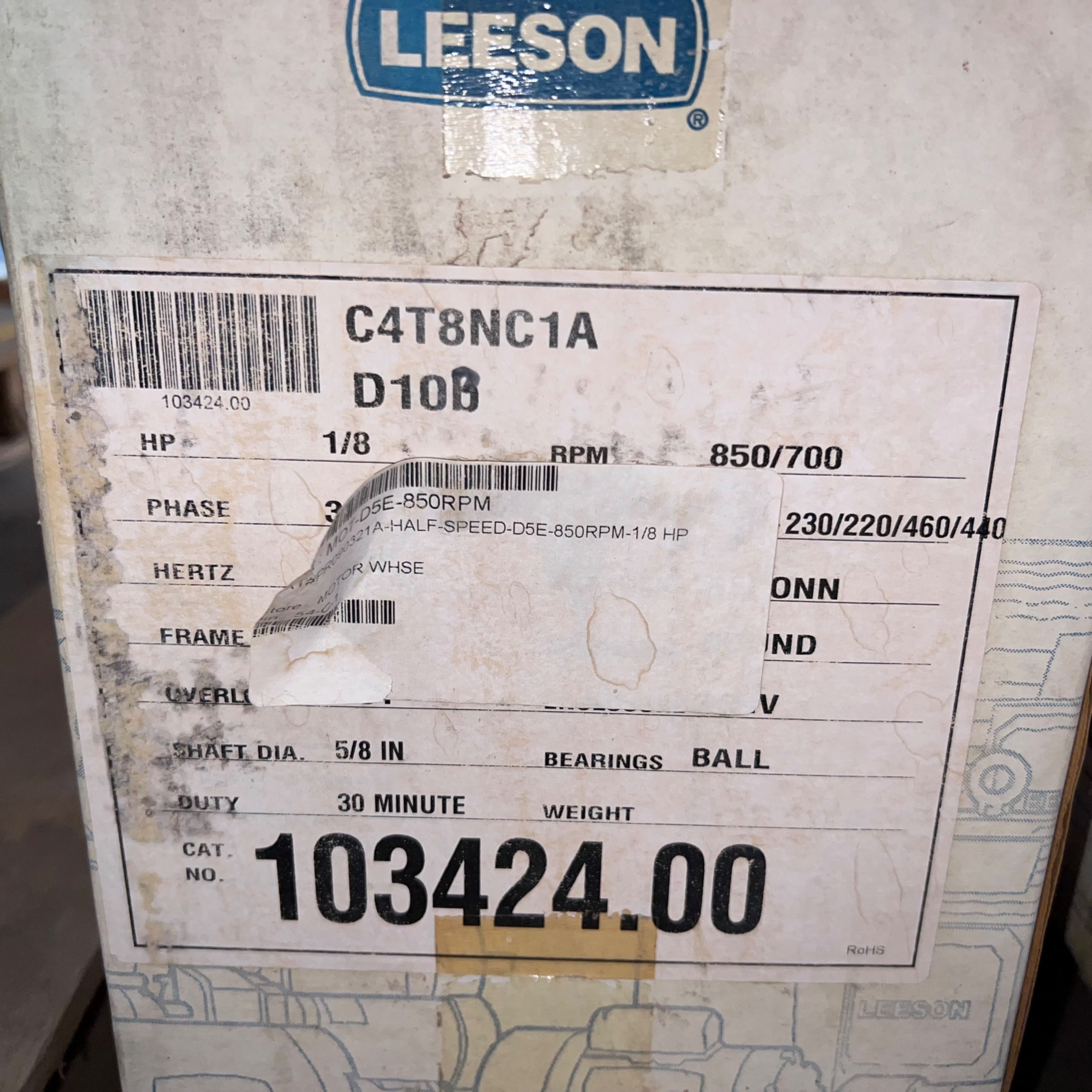 QTY 6: LEESON MOTORS - undefined