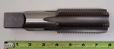 WIDELL INDUSTRIES 700382 PLUG TAP - 1 7/8IN D, 6 FLUTES, 7-1/4IN OAL, 3-5/8IN FL - undefined