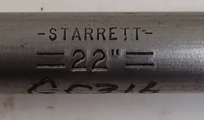 STARRETT MICROMETER STANDARD END MEASURING ROD, 22" - undefined