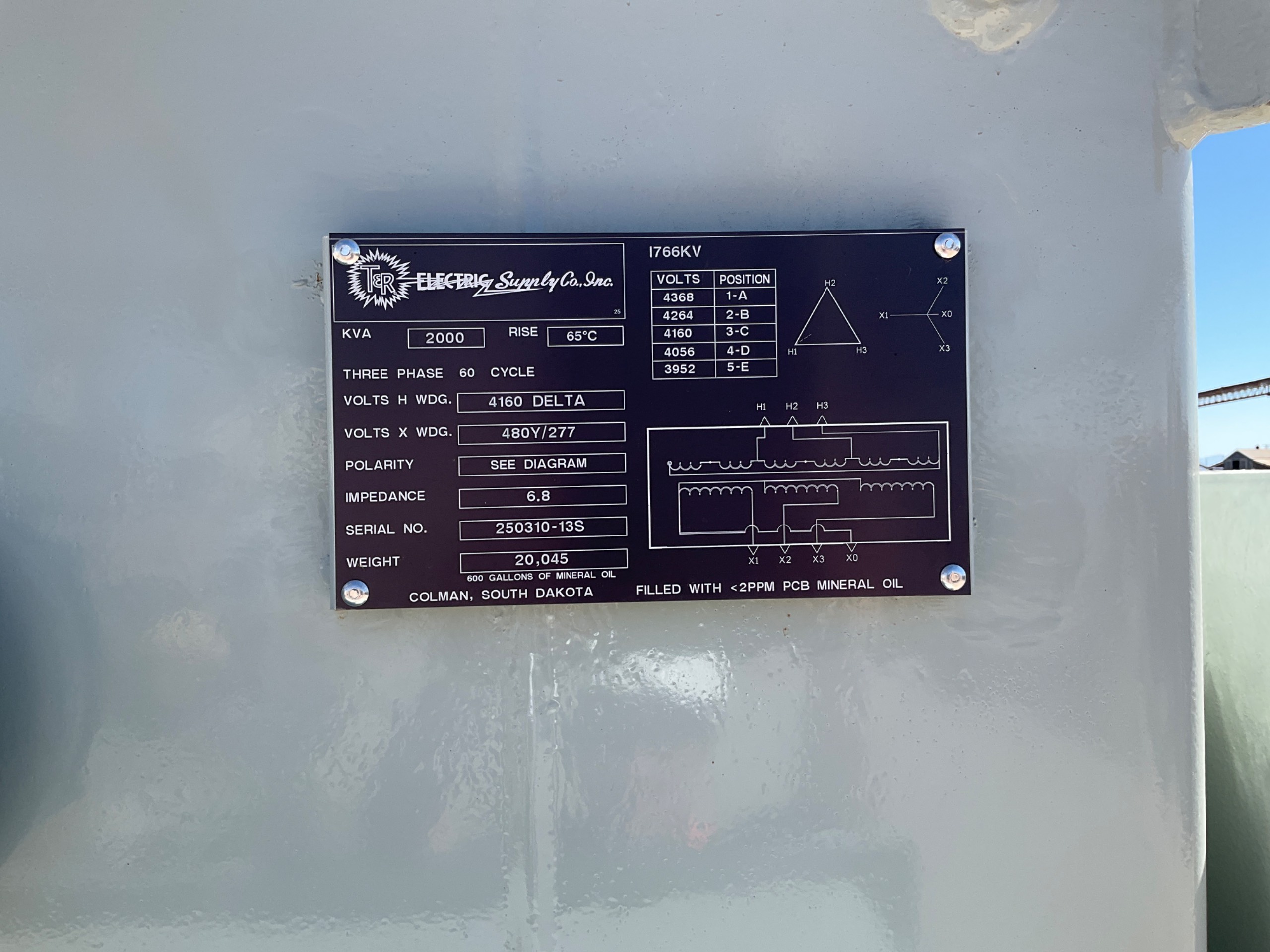 T&R  ELECTRIC SUPPLY CO. I766KV TRANSFORMER - undefined
