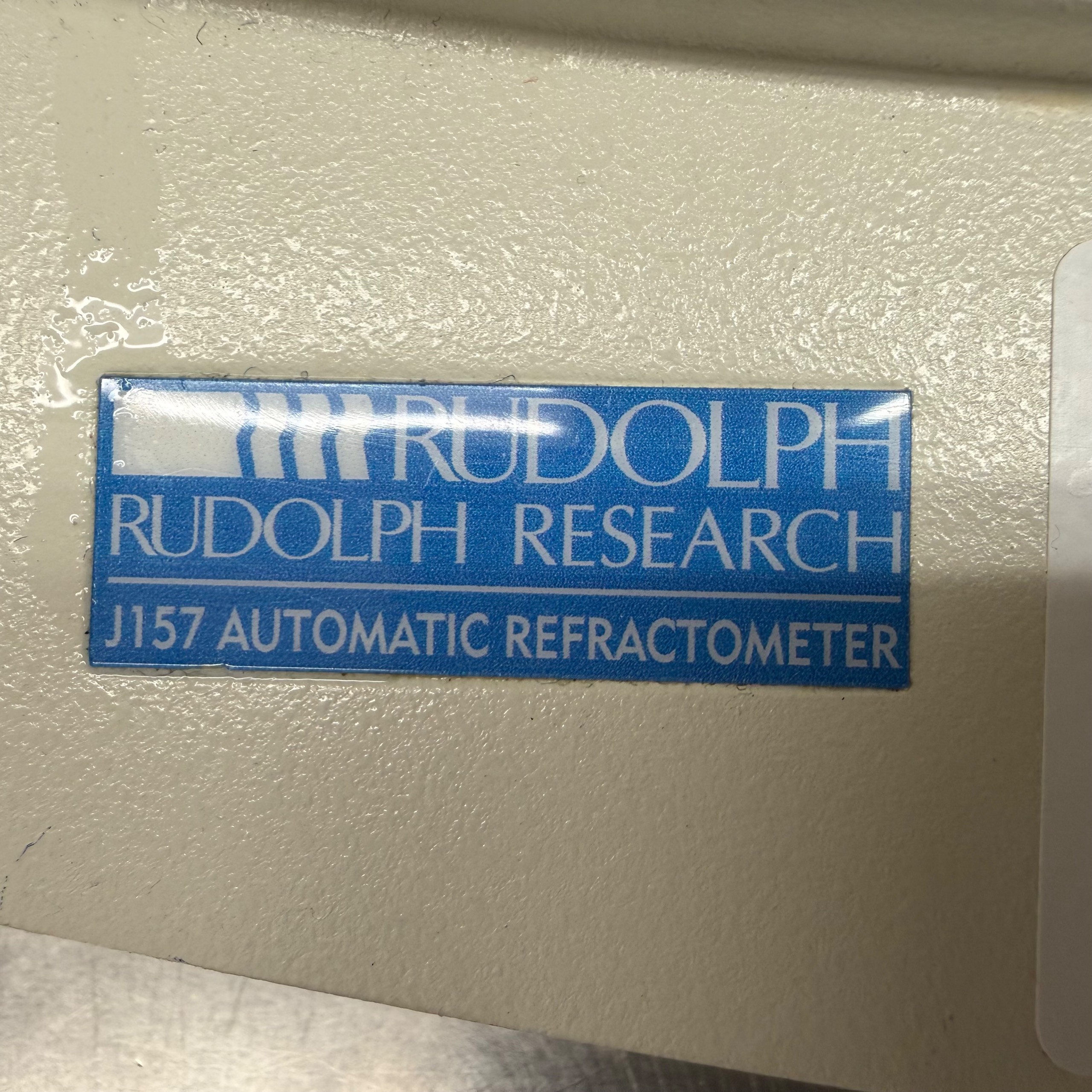 RUDOLPH RESEARCH ANALYTICAL J157 AUTOMATIC REFRACTOMETER - undefined