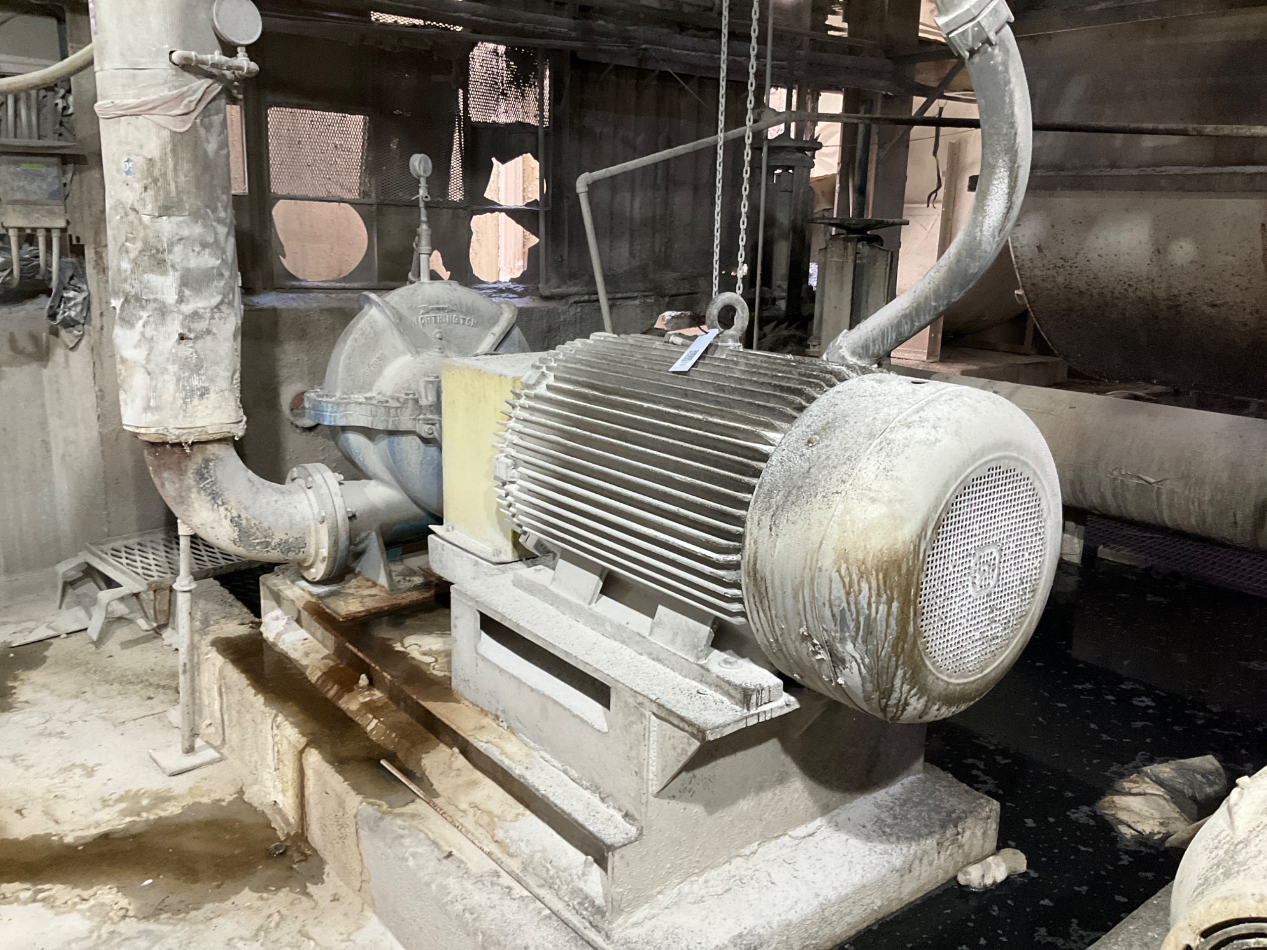 WORTHINGTON STAINLESS 200 HORSEPOWER SPLIT-CASE PUMP & MOTOR ASSEMBLY - undefined
