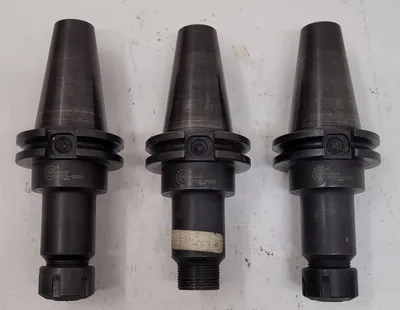 COMMAND C4-C4-0020 CAT-40 ER-20 COLLET CHUCKS 4" PRO, STEEL, COOLANT THROUGH, SET OF 3 - undefined